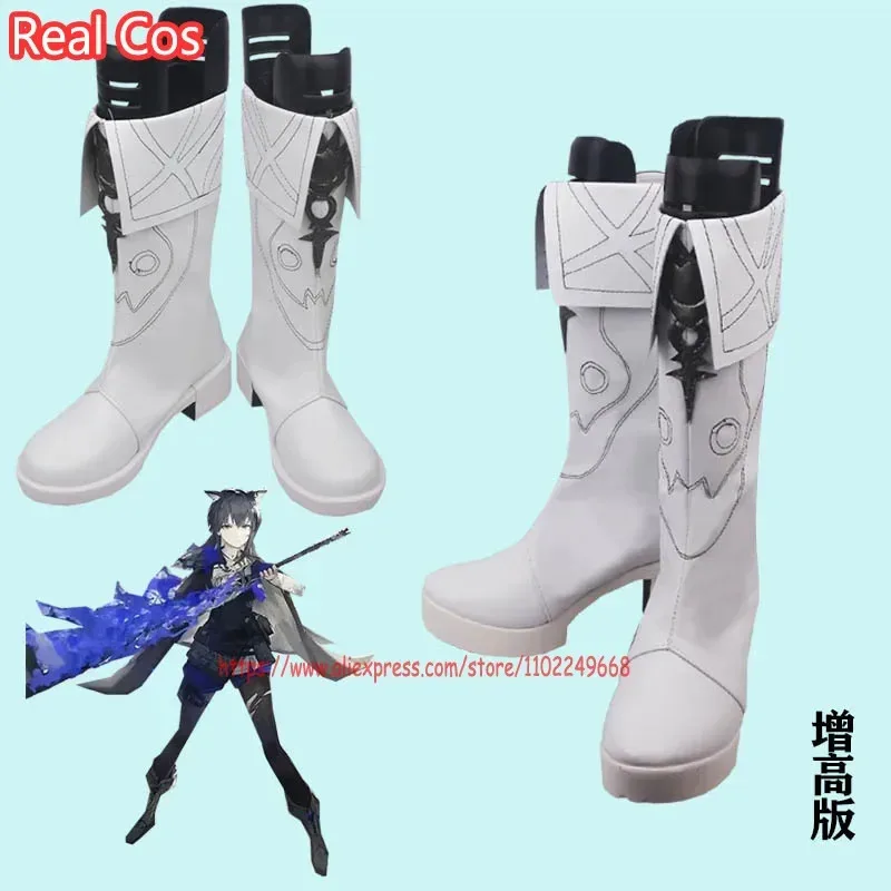 wiwiwi 123RealCos Arknights Texas The Omertosa Shoes Boots Halloween Cosplay Costume Accessory - Detail 1