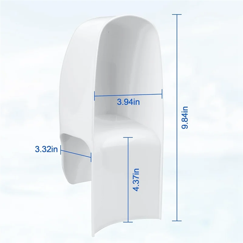 ABLU-Urine Splash Guard For Home Toilets, Perfect For Disability Training And Elevated Portability