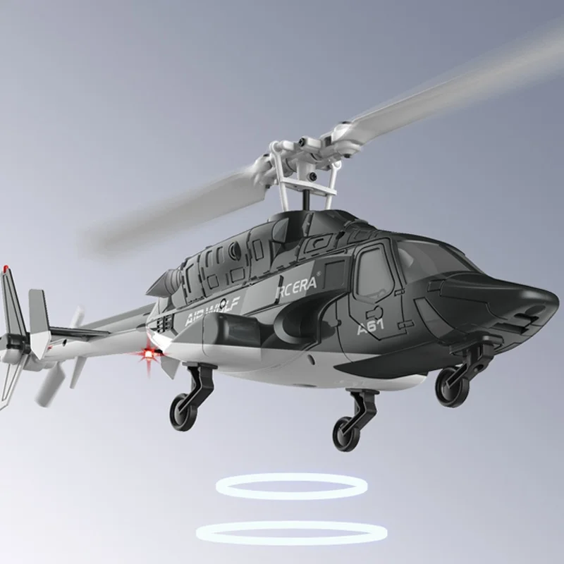 1:52 RHSKY A61 Remote-Controlled Helicopter Little Flying Wolf Fixed Height 4-Way Combat Unmanned Simulation Kid'S Toy Gift