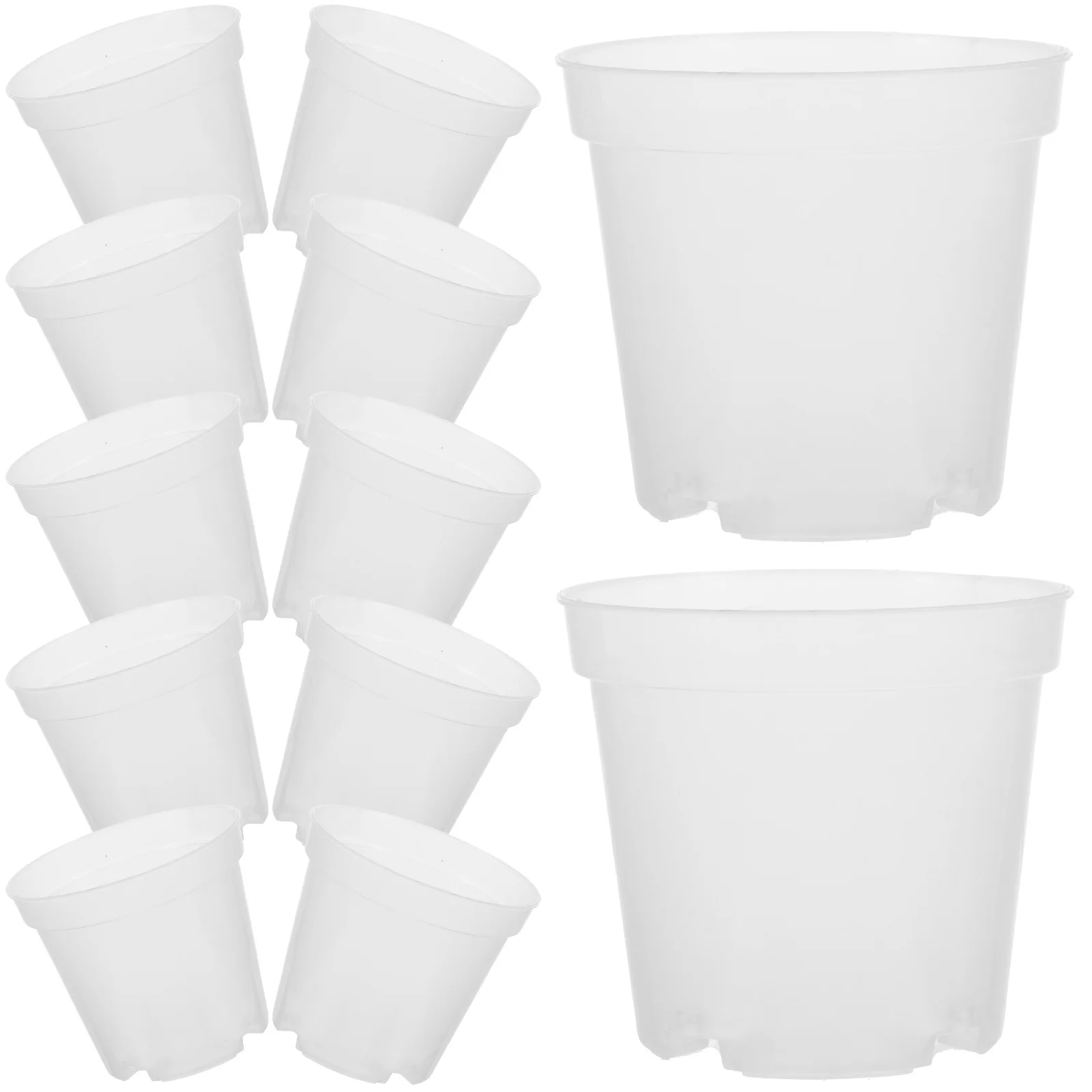 

30Pcs Clear Nursery Pot Transparent Plastic Planter for Small Plants Flower Pot for Indoor Outdoor Garden Use Reusable Plant