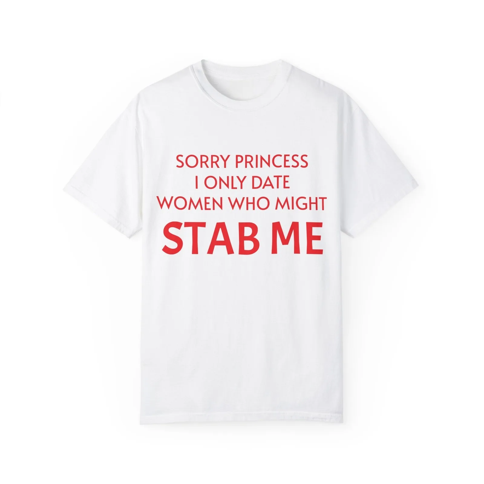 

Sorry Princess Graphic Printing Summer Luxury Brand Cotton Men's and Women's T-Shirts Short Sleeves Street Fashion Clothing