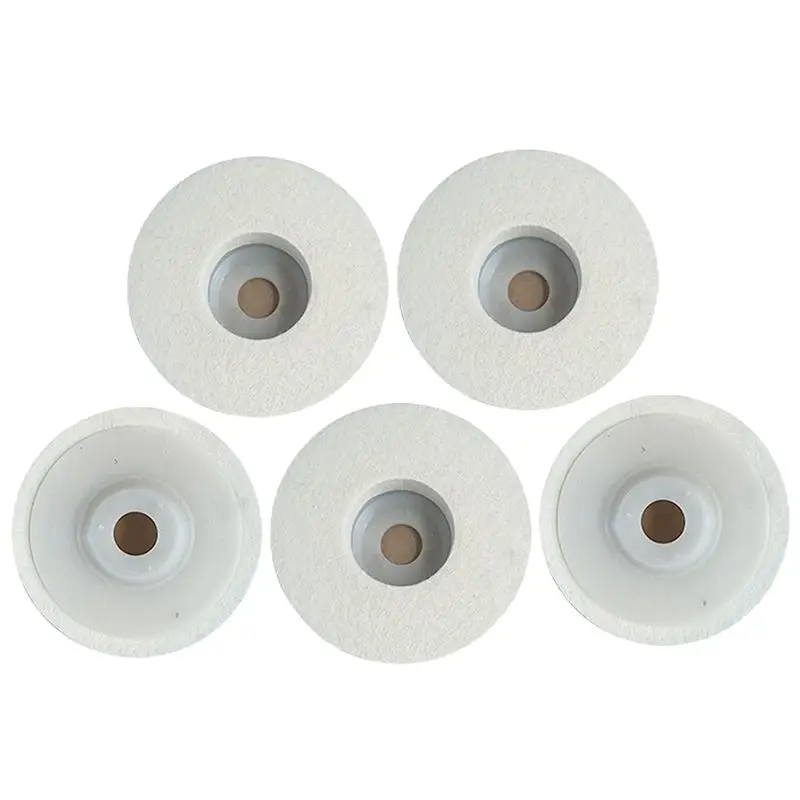 

AS94-5Pcs Wool Polishing Wheel Disc Wool Felt Polishing Wheel Disc Kit For 125Mm Angle Grinder, Felt Polishing Pads