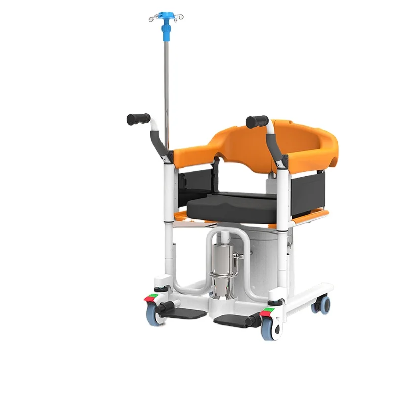 Elderly care machine Bath chair with infusion rack Toilet paralysis Transfer cart