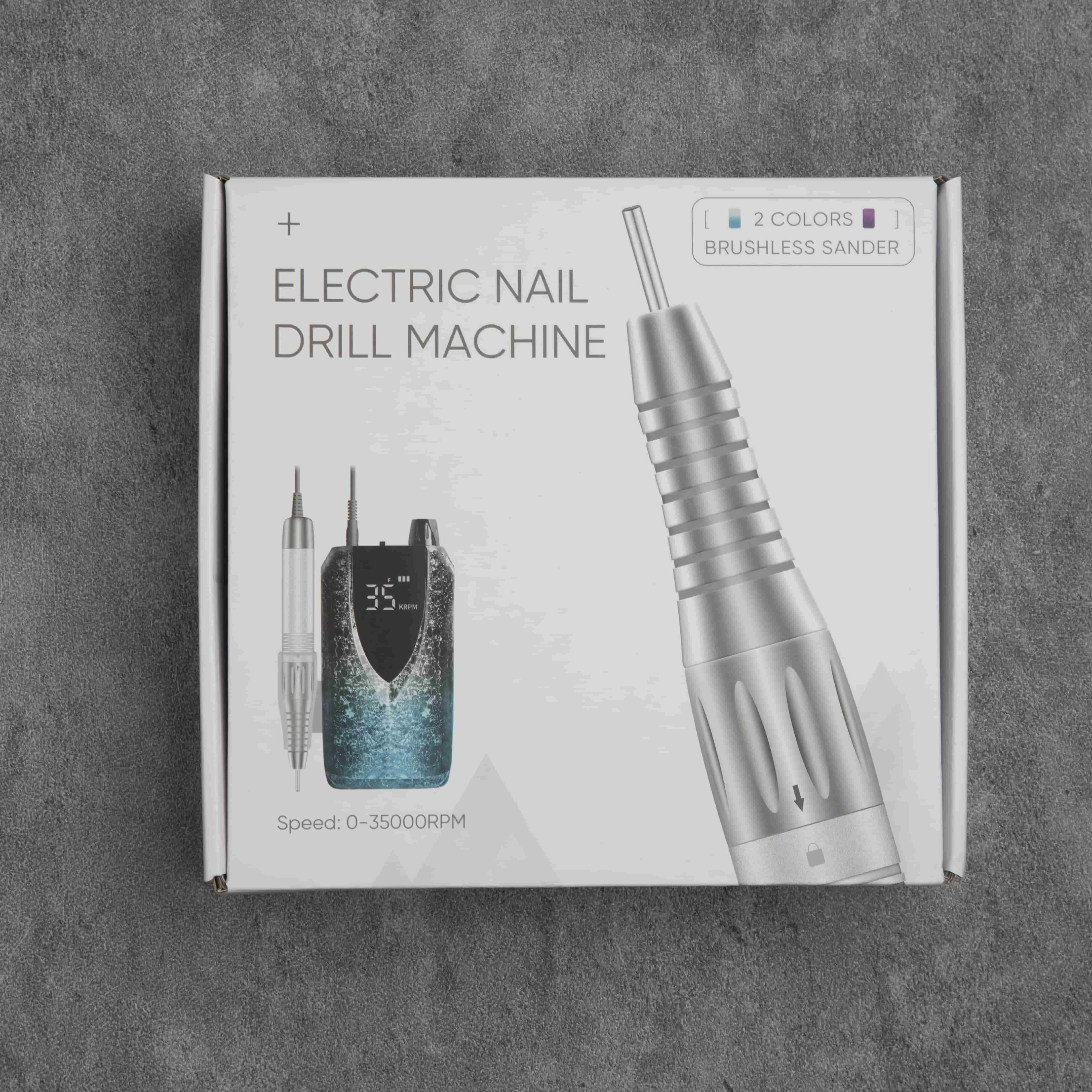 Brushless Motor Elétrica Nail Drill, Tela de Toque Poderoso, Salão Profissional Manicure, Nova chegada, 35000RPM