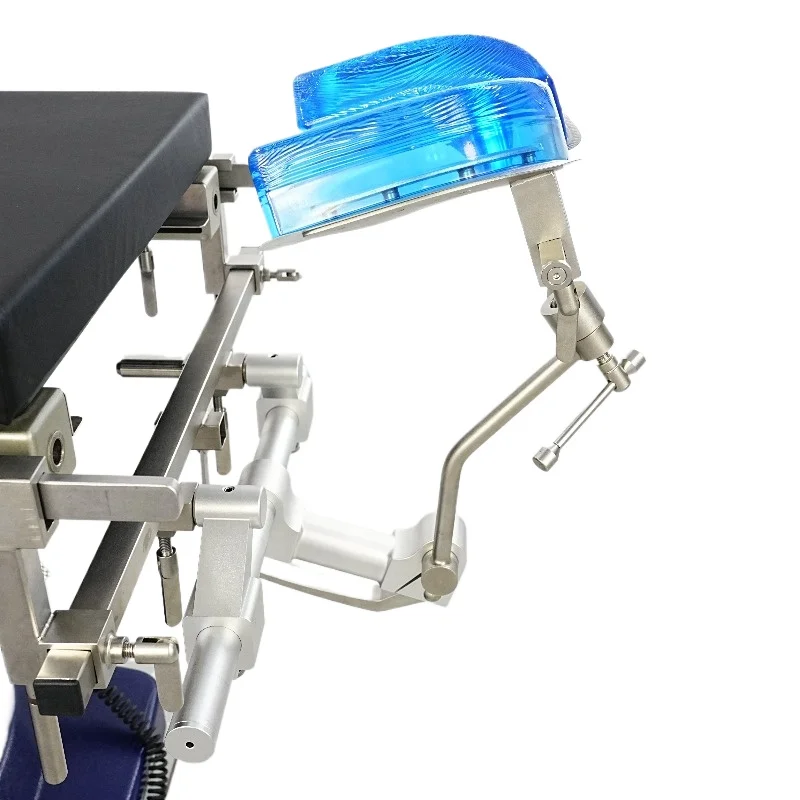 Adjustable manual neurosurgery head support system 304 stainless steel medical head pillow gel pad