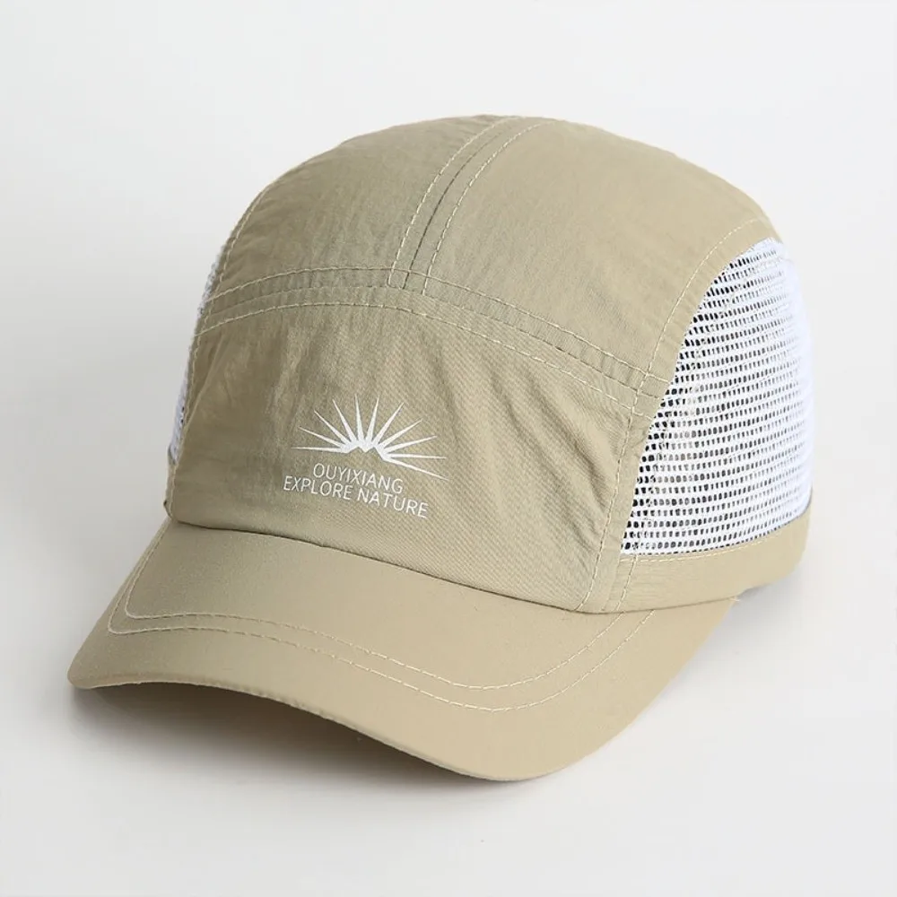 Fashion Sunshade Mesh Baseball Hats Breathable Quick Drying Peaked Caps Short Eave Sports Caps Unisex