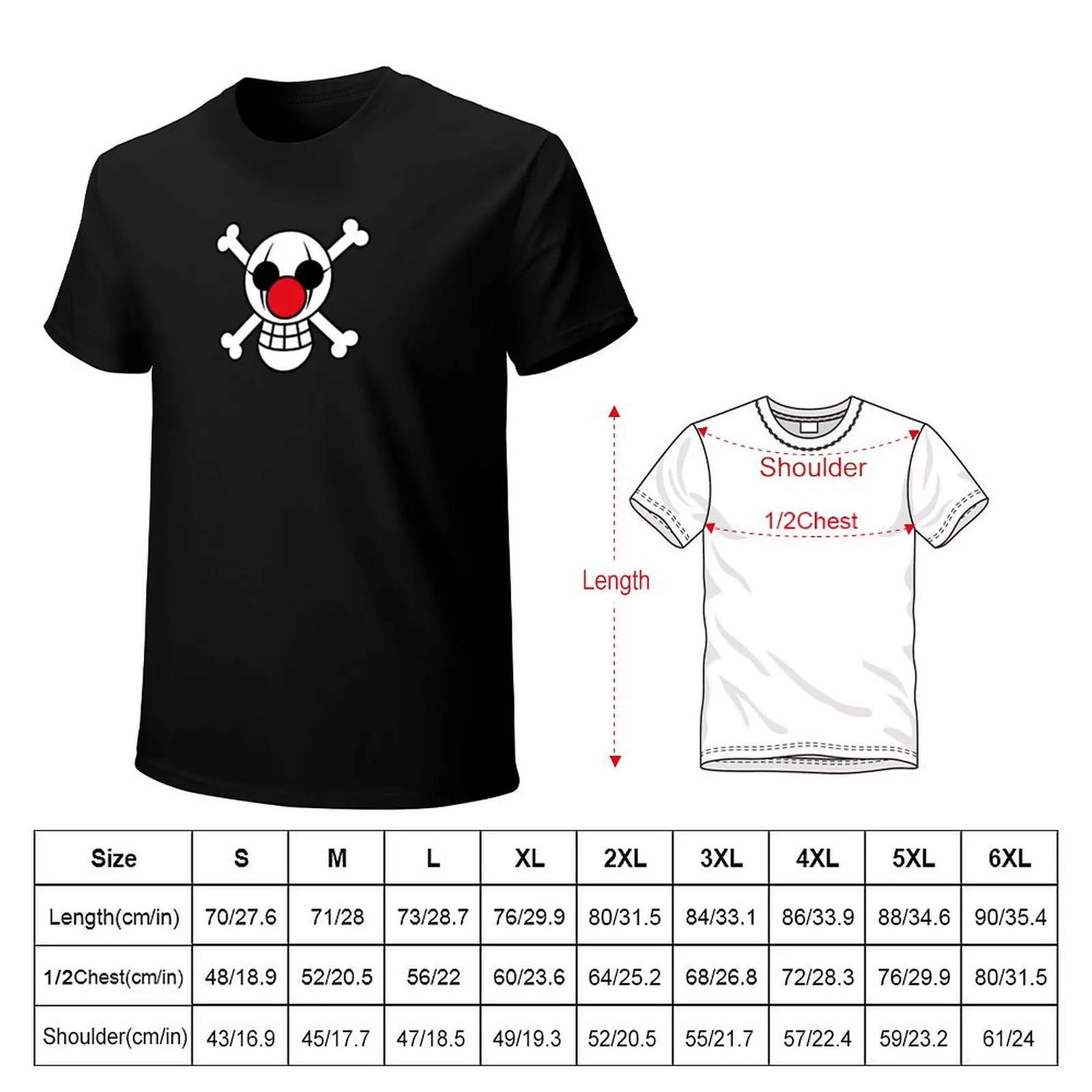 Buggy Pirate Flag T-Shirt quick-drying custom shirt vintage clothes clothing for men