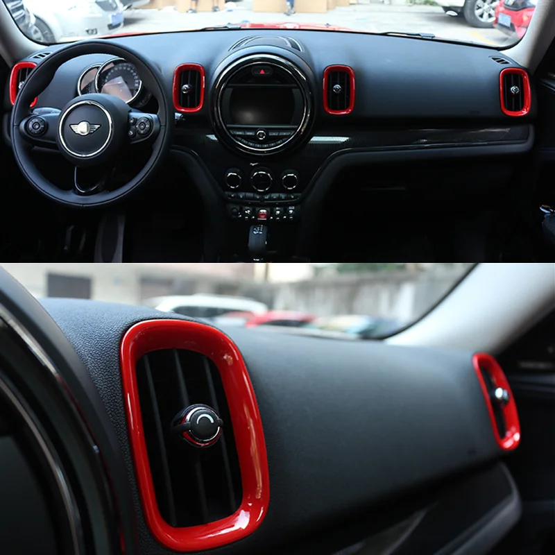 

For MINI Cooper Accessories Countryman F60 Car Styling Interior A/C Air Outlet Trim Cover F 60 Air-conditioning Decorative Frame