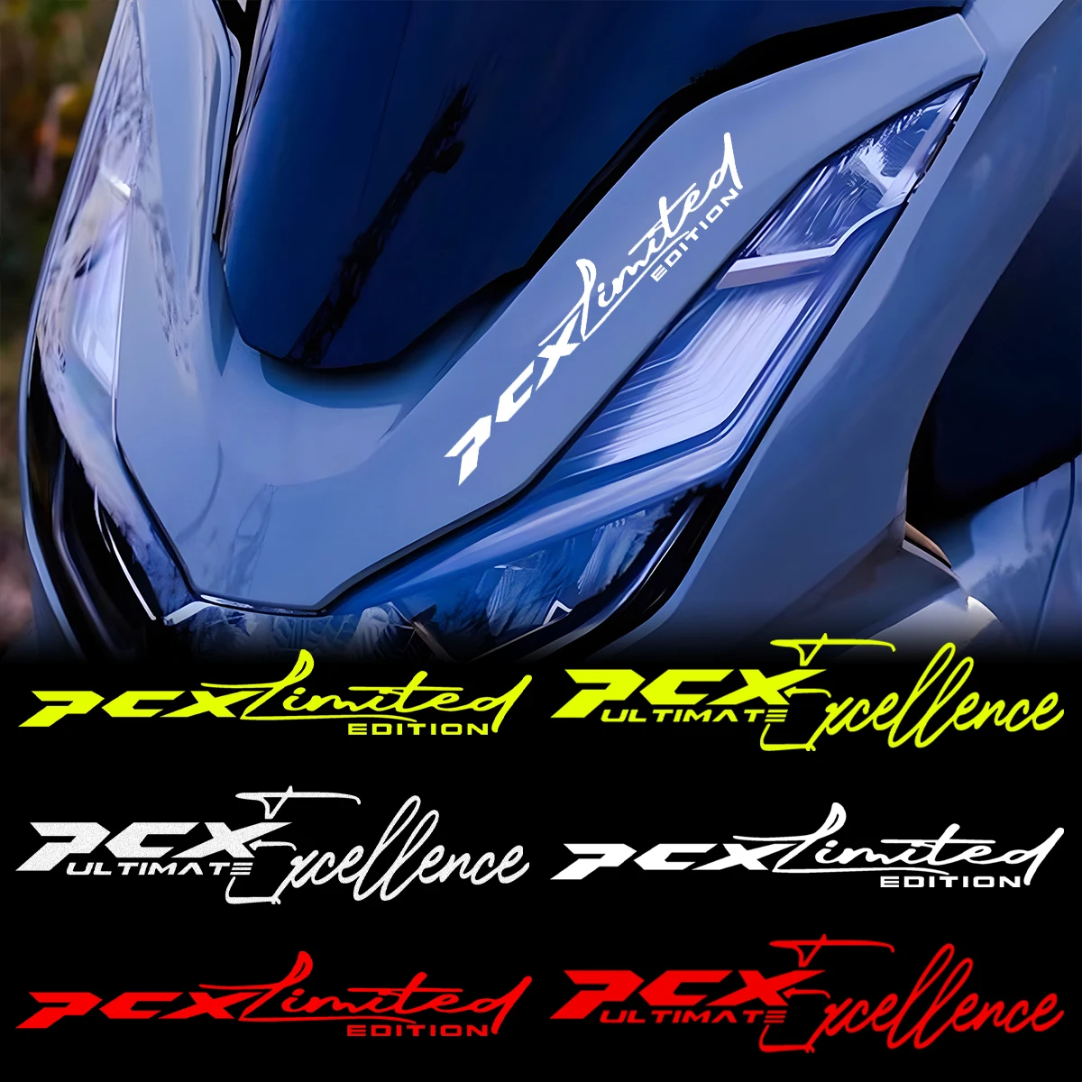 For Honda PCX125 PCX 150 160 Limited Edition Reflective Motorcycle Stickers Moto Scooter Head Body Windshield Accessories Decals