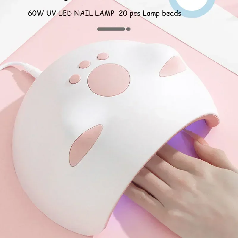 114W Gel Polish Dryer with Motion Sensor LCD Display Fast Drying Gel Nail Manicure Tool UV LED Lamp for Nail