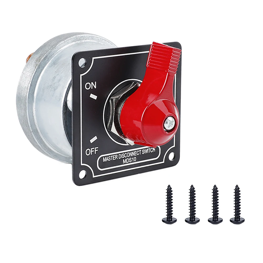 

Car Racing Master Battery Disconnect Switch Panel 4 Post Alternator Black Face For RV Yacht Boat Car Accessories