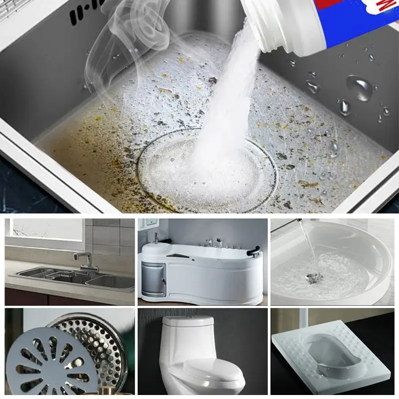 100ml Dredging Agent Sewer Kitchen Toilet Floor Drain Powerful Pipeline Deodorant Dredging Agent