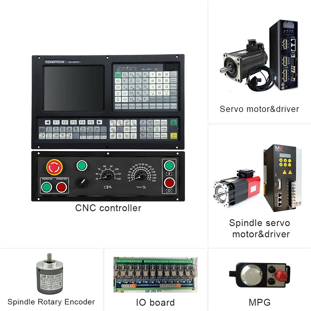 SZGH Lathe 3 Axis Controller Complete CNC Kits cnc lathe mach3 System CNC Control Retrofit Lathe & Turning Machine