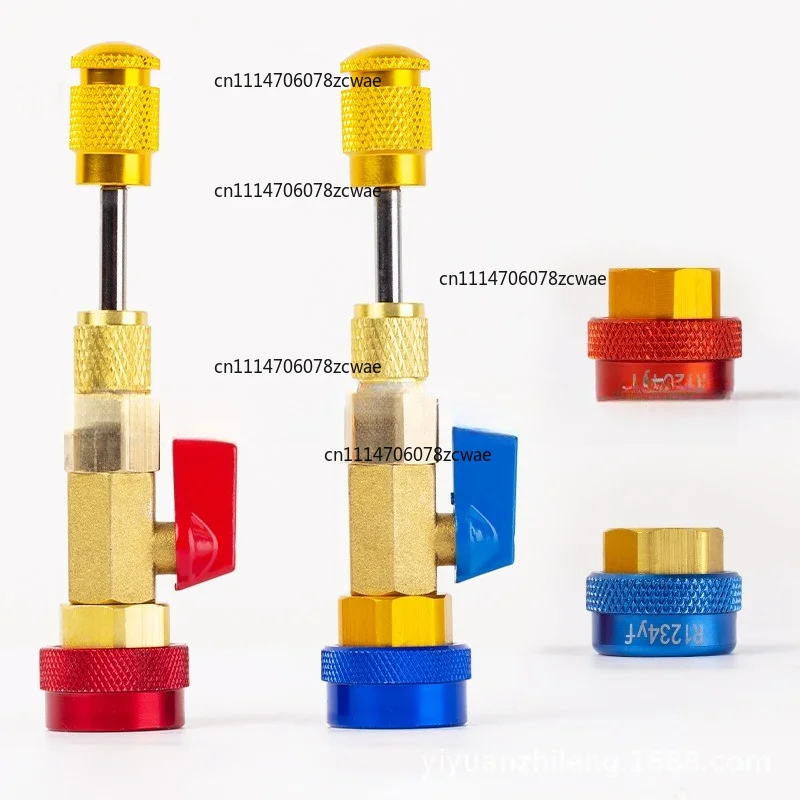 Auto AC Valve Core Removal Tool No Refrigerant Release Wrench for R134a R1234yf Air Conditioning Service