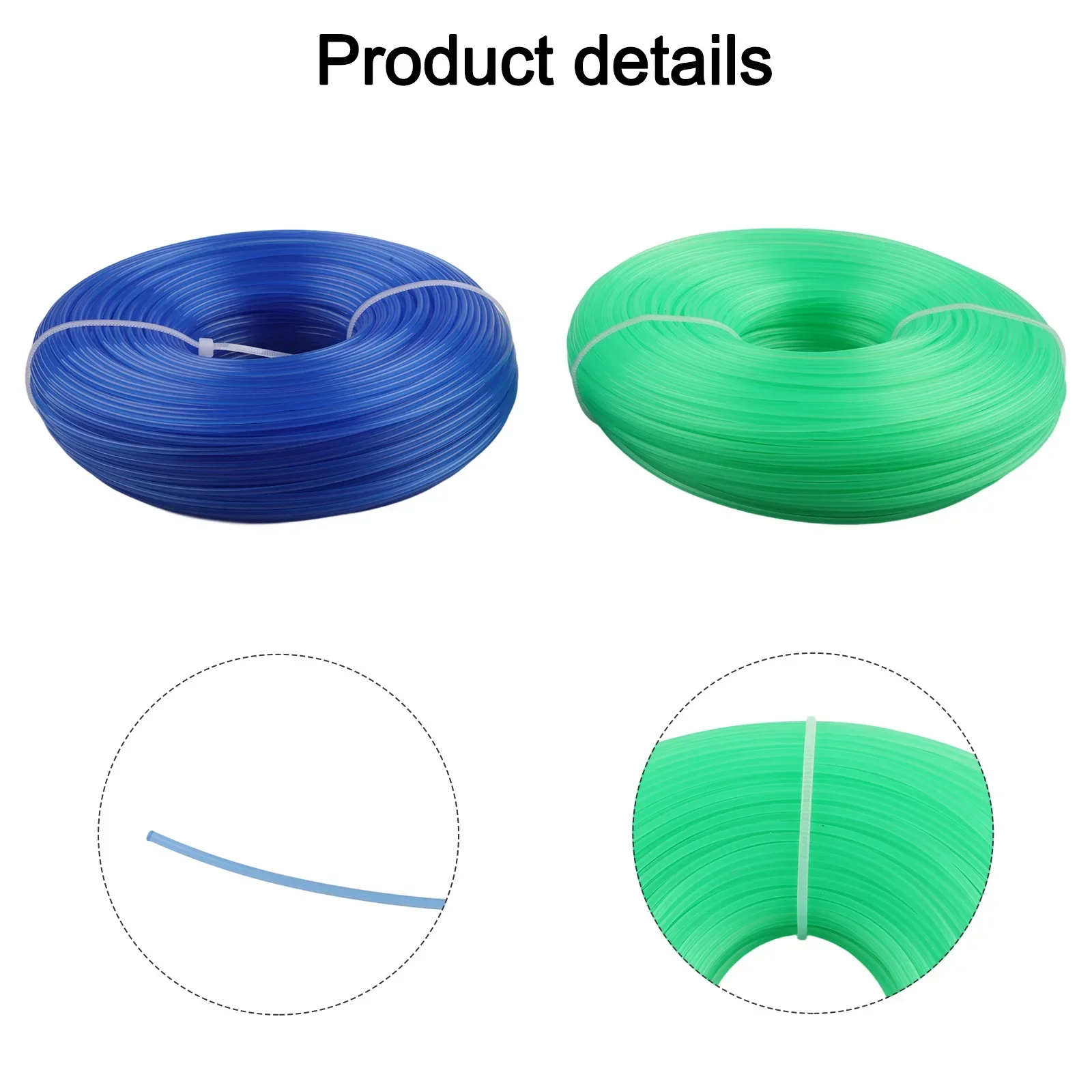 Custom Length Trimmer Line For Garden 1.6 Mm Diameter Brush Cutter Thread 1.6 Mm Diameter Excellent Cutting Performance