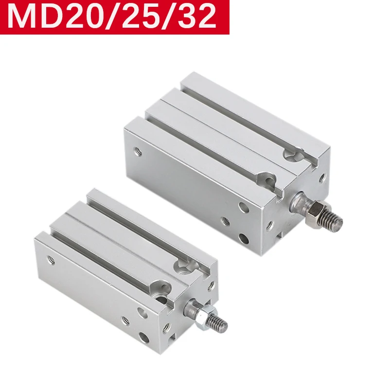 

Multi-position fixed MD20/25/32*5X10SX15SX25X30SX40X50SX60-S Aluminum Alloy Air Pneumatic Cylinder