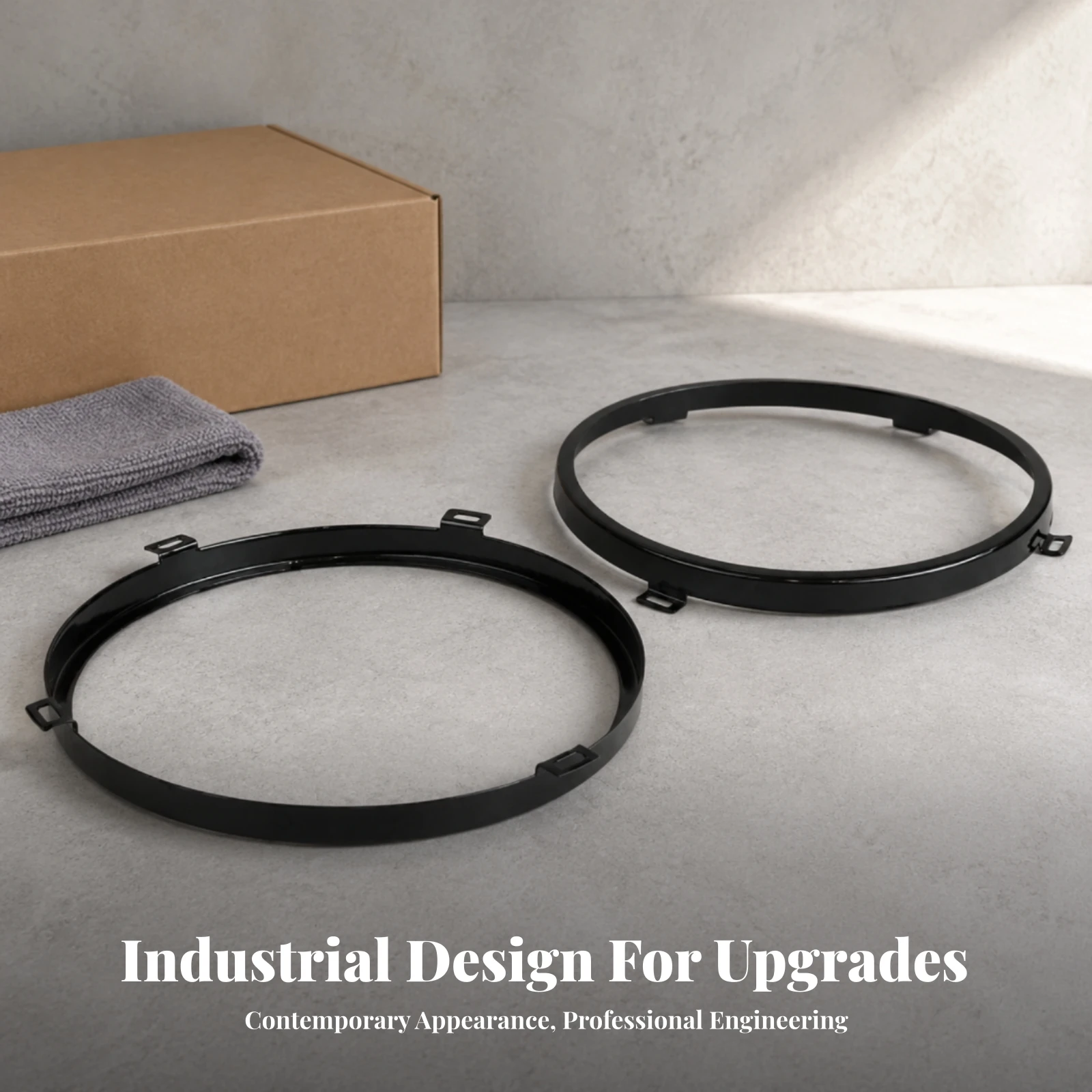Vehicle Part Easy Install Circular Mounting Bracket Wear Resistant Headlight Retaining Collar 7-Inch Headlight Bracket