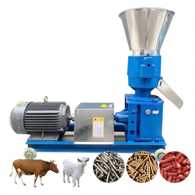 Cattle Granule Make Process Pig Mill Produce Poultry Chicken Animal Mini Feed Pellet Machine