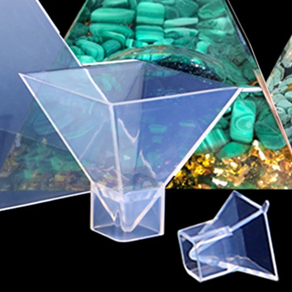 

Silicone Pyramid Mold For Resin Diy Epoxy Casting Flexible Clear Pyramid Shape Reusable Craft Mold Jewelry Making Tool Desktop
