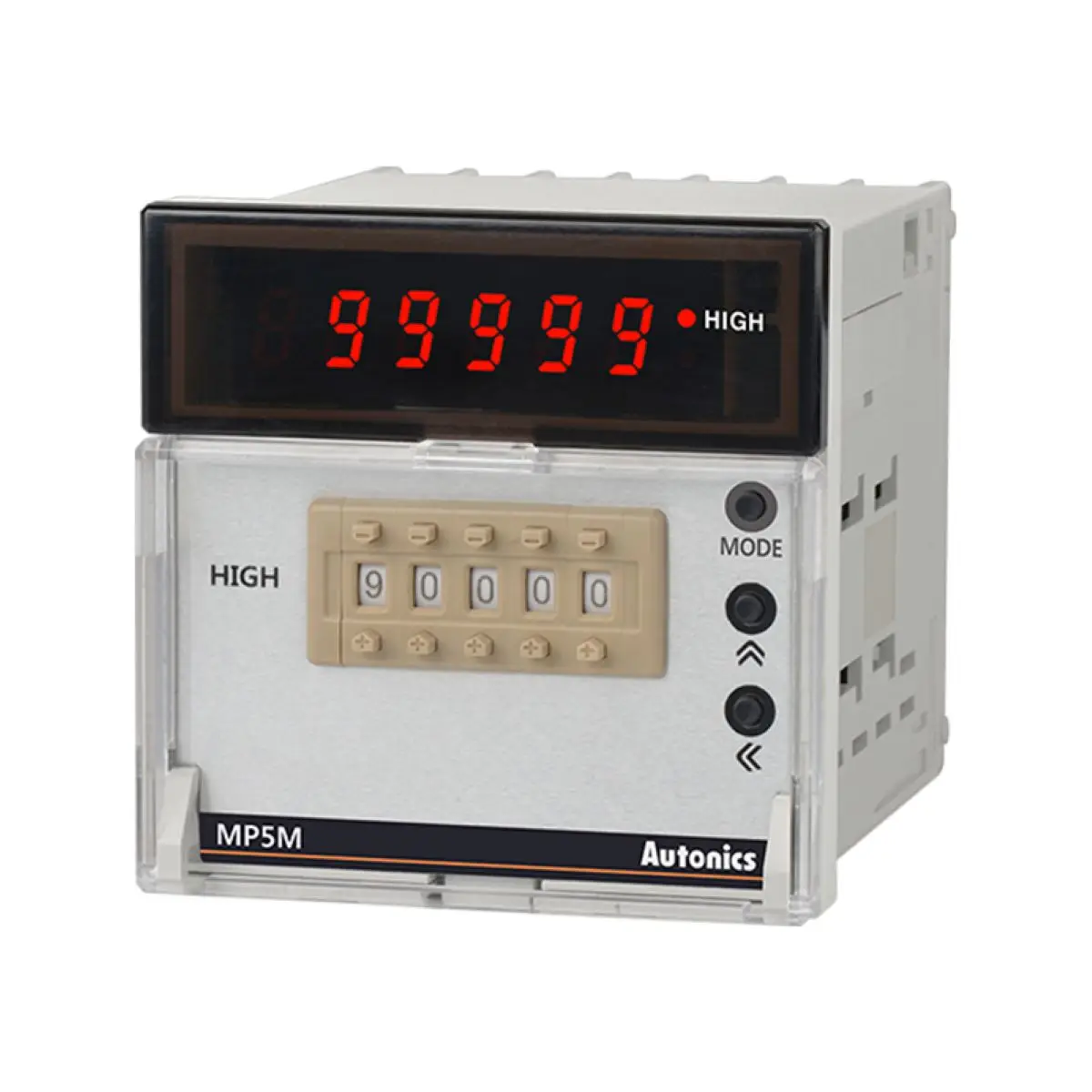 MP5M-4N Meter, Pulse, LED, W72xH72mm, 5-Digit, Indicator, 100-240 VAC