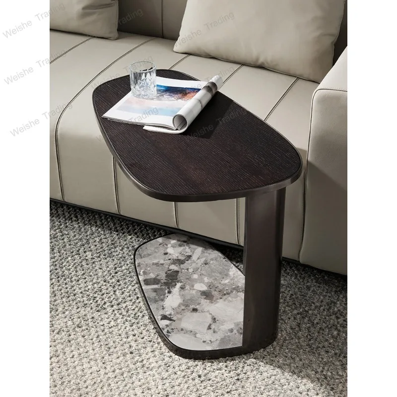 Minimalist sofa edge several sets of several combinations, modern simple living room solid wood coffee table