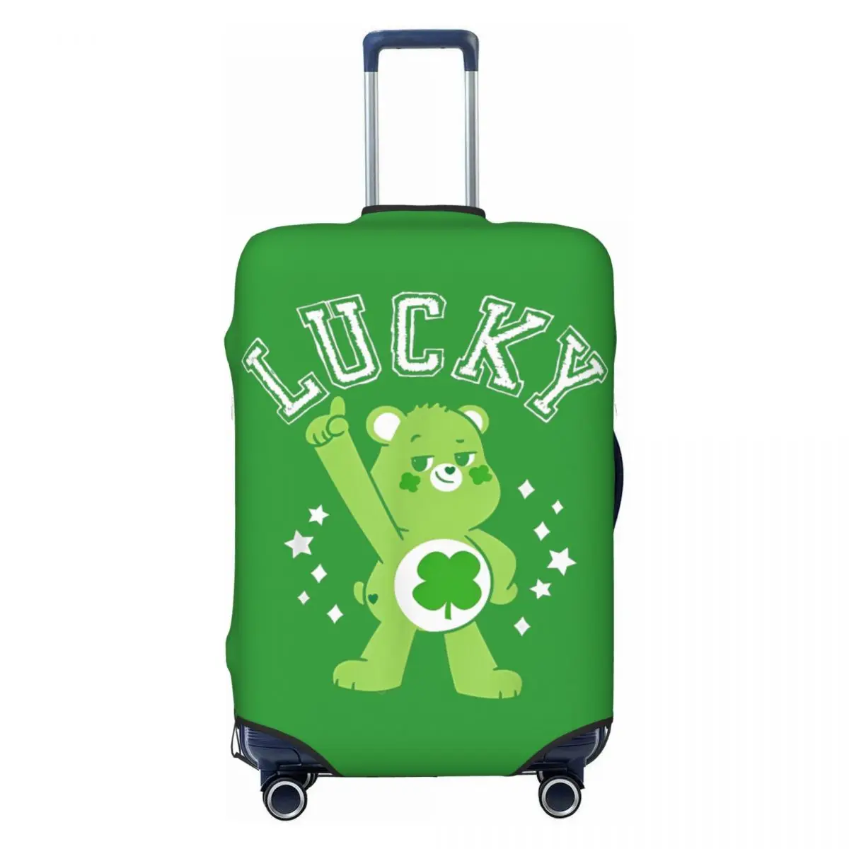 Care Bears Unlock The Magic Good Luck Bear Lucky Collegiate Suitcase Cover Business Flight Useful Luggage Case Protector