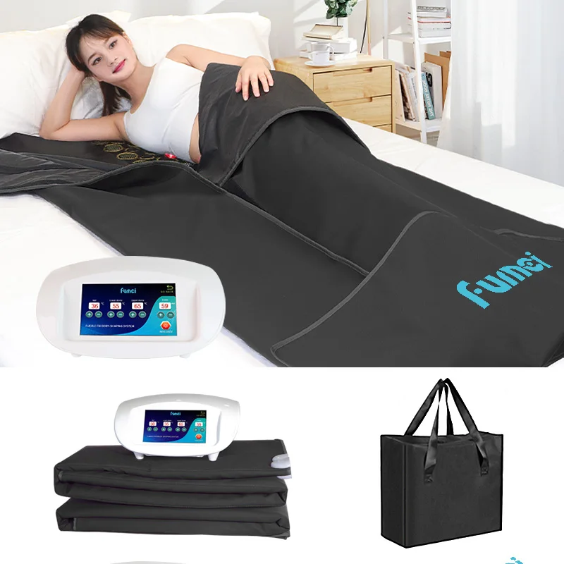 Fumei Custom Manufacturer Sauna Blanket Body Wraps Infrared 3 Zones 360 Fit Home Use 10-60min Heating