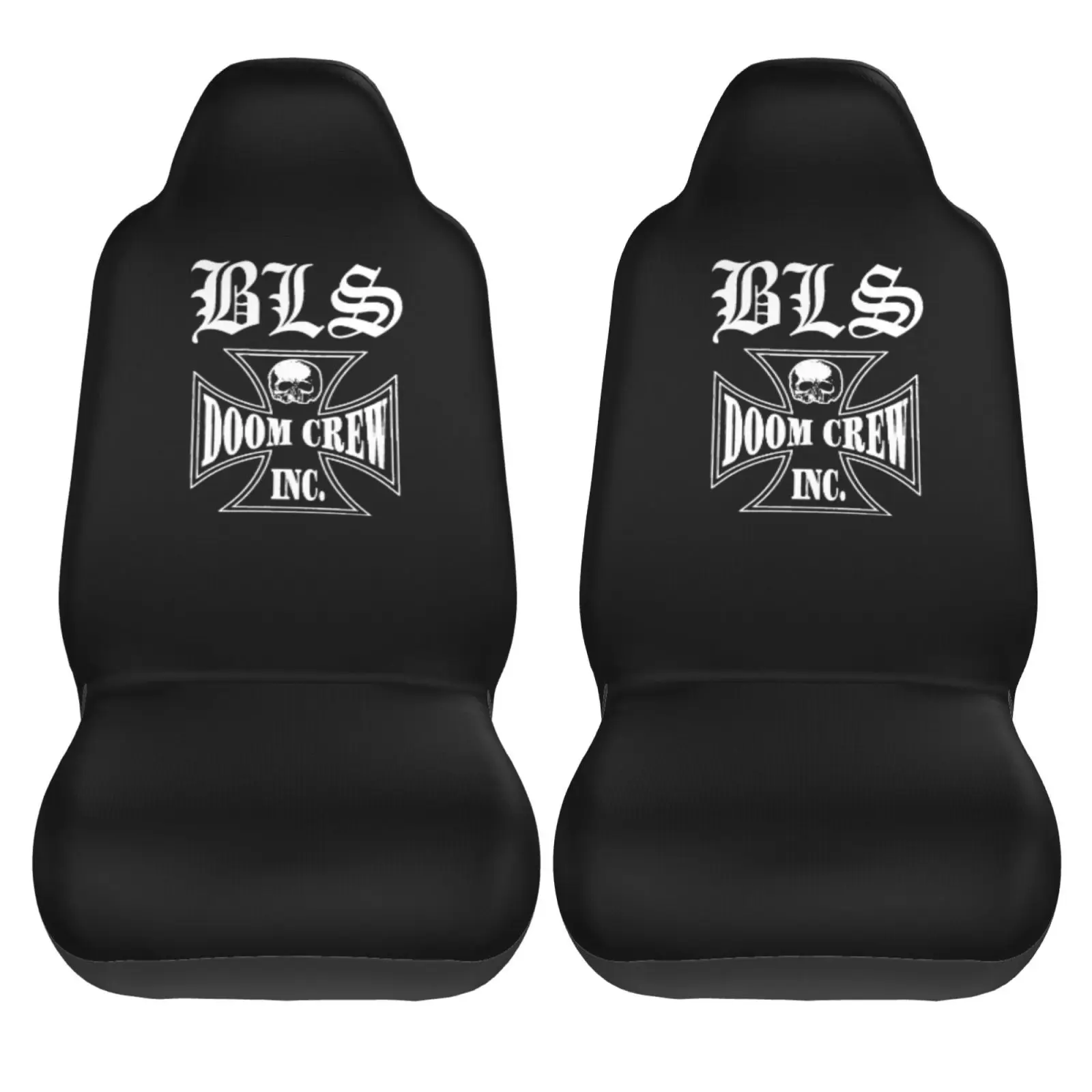 

Black Rock Label Band Society Adult Car Seat Covers 2 Pcs Front Seat Protector Bucket Seat Covers Universal Auto Accessories