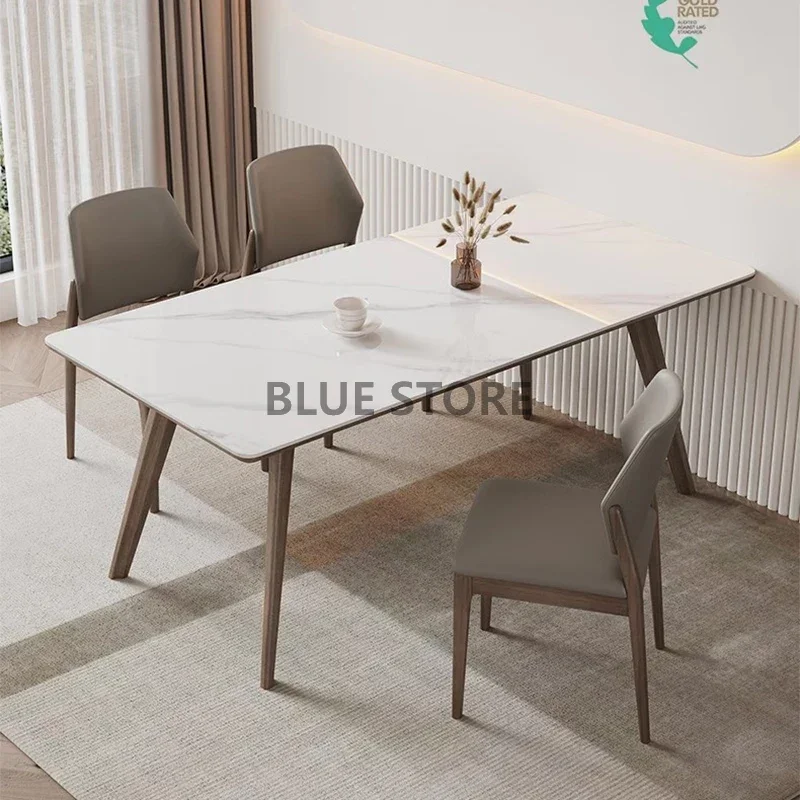 

Grey Kitchen Dining Table Set Legs Metal Office Library Restaurant Coffee Tables Newclassic Nail Mesa Comedor Kitchen Furniture