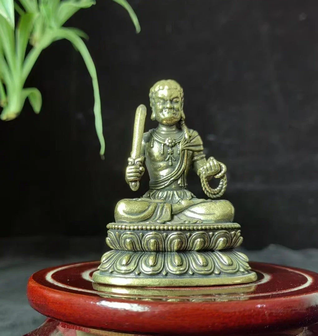 Tibet Nepal Metal Buddha Statue buddhist bowl pray blessings,Talisman Efficacious Family Protection India Cast Cooper Buddha