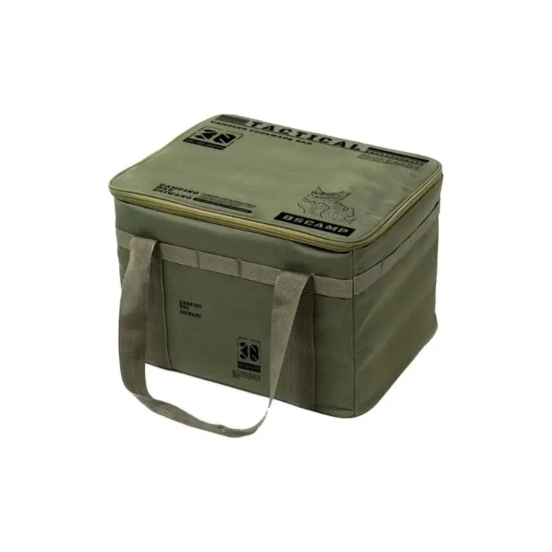 

652F Weatherproofs Storage Box Oxford Fabric Texture with Adjustable Carrying Straps Camping Storage Solution for Outdoor