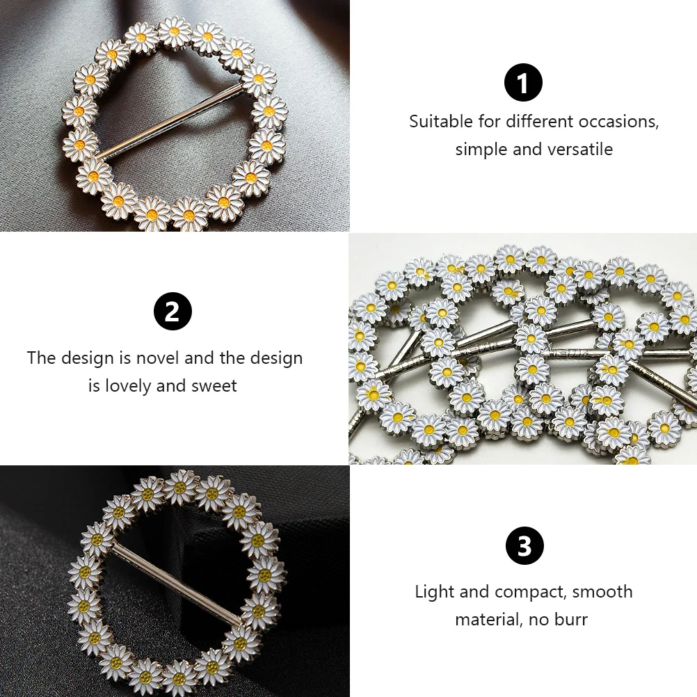 2 قطعة مشبك الخصر زر للوشاح الحريري تي شيرت شال الملابس الزاوية دائم مدمج وأنيق