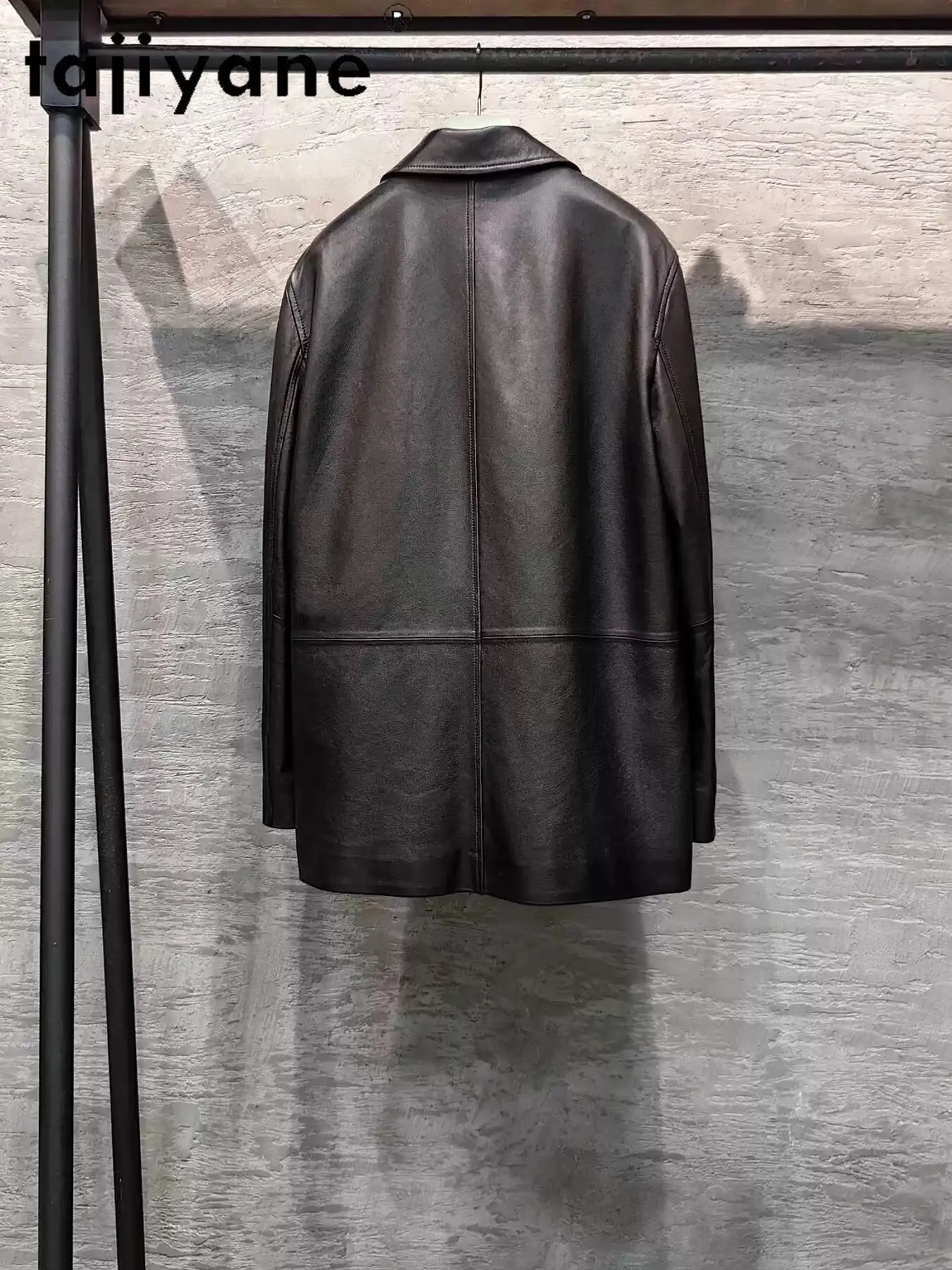TAJIYANE トップレイヤーシープスキンレザージャケット女性ファッションスーツコートプレミアム本革ジャケット 2026 春女性服 신상아우터