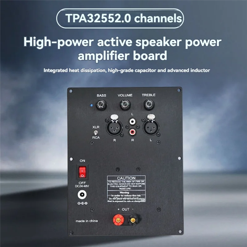 

TPA3255 Active Speaker Amplifier Board 2.0 Channel High Power High Bass Digital Amplifier Board 300W+300W Amplificador