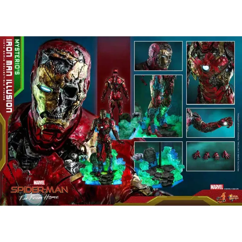 

Оригинальные фигурки Hot Toys MARVEL MMS580: Иллюзия Железного Человека Мистерио, Человек-паук: Вдали от дома, коллекционные модели аниме-фигурок