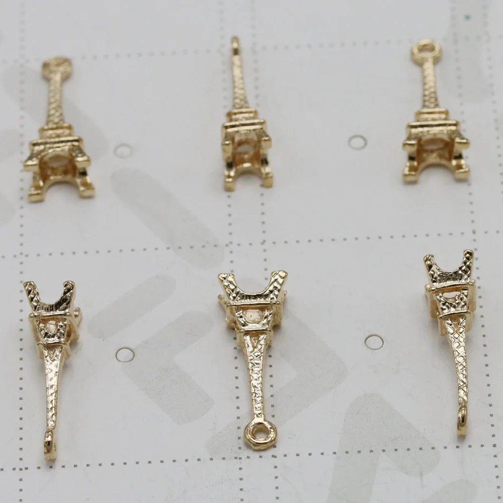 

20pcs Alloy Pendant Charms Iron Tower Design For Diy Jewelry Making Necklace Bracelet Keychain Craft Projects Diy Pendant Charms