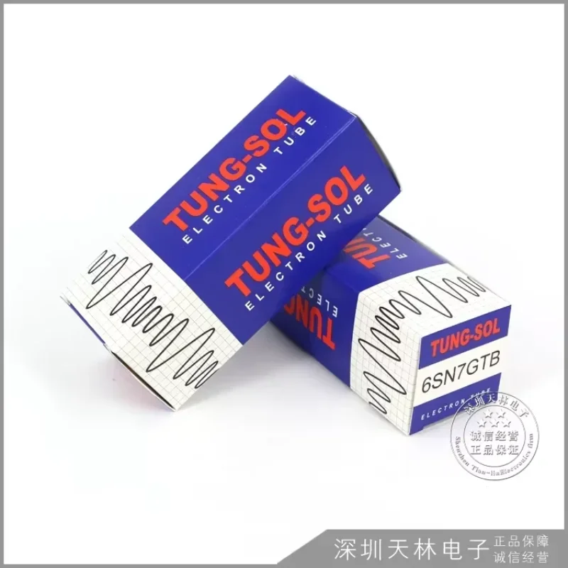 TUNG-SOL 6SN7 Замена электронной лампы 6N8P/6H8C/CV181 Вакуумная лампа Оригинальная заводская точность соответствия для усилителя