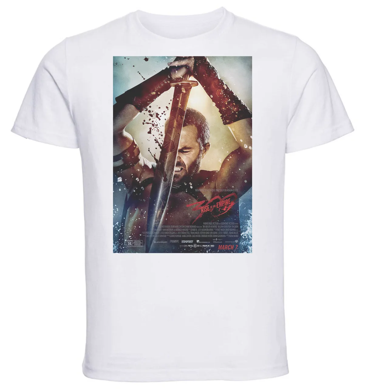 T-shirt Unisex - White - 300 Rise Of An Empire H