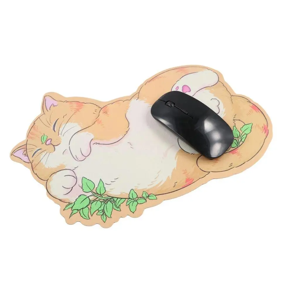 

Cartoon Cat Kitty Mouse Pads Waterproof Desk Mat Waterproof Keyboard Mat Literary Anti-Slip Cat Large Mouse Mat Home Decor