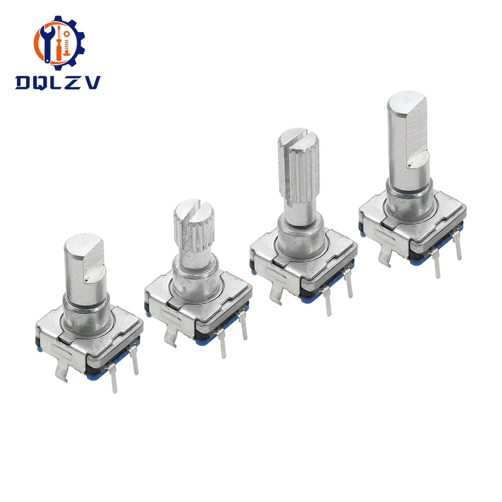 EC11 Reset Encoder Switch With Push Button Switch Turn Left or Right Self Reset Rotary Encoder 5Pin DIP Type 15/20mm Half Plum