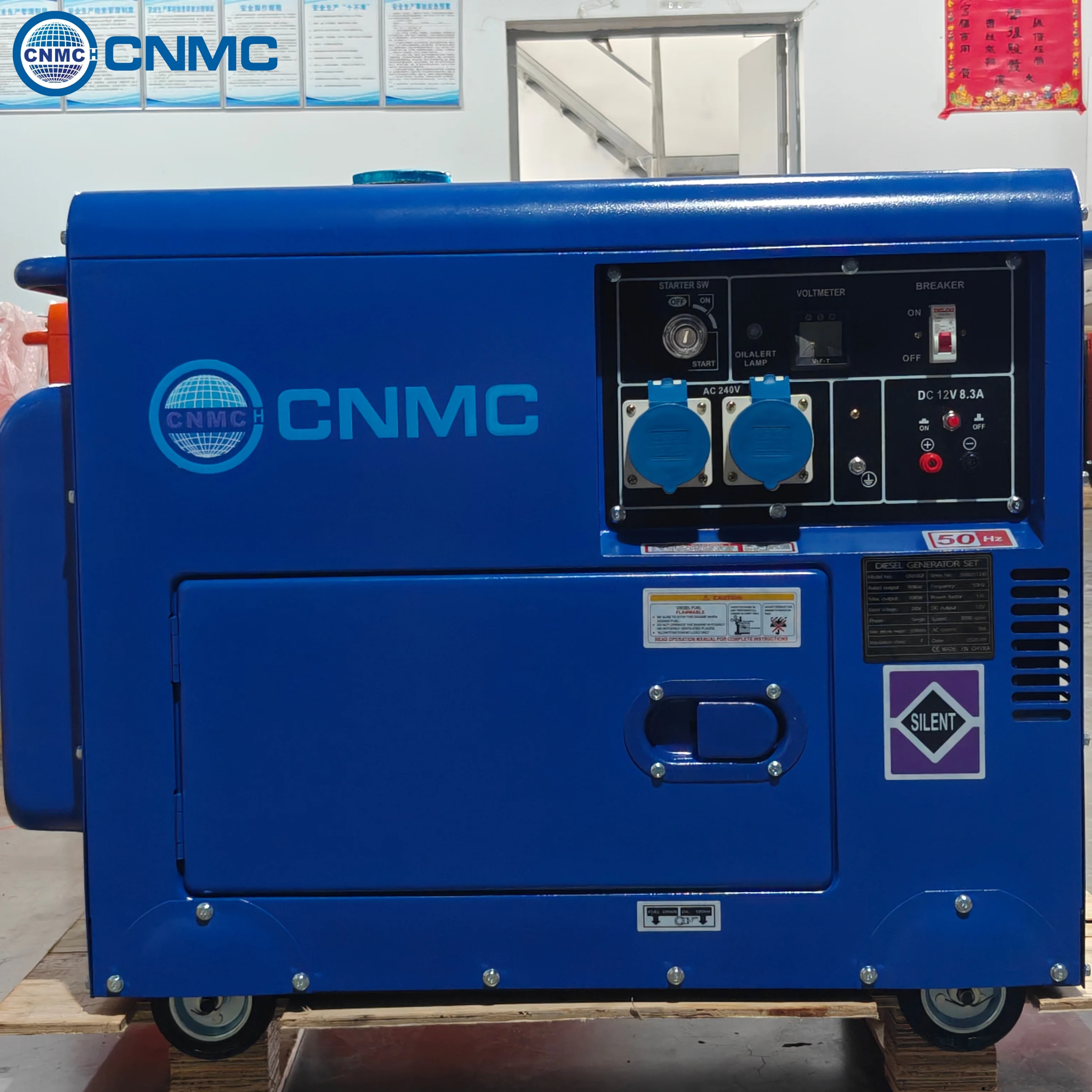 Silnet Diesel Generator 6KVA 7.5KVA 9KVA Generator Generators for Home Electricity with Wheels Ready To Use CE UL Certified