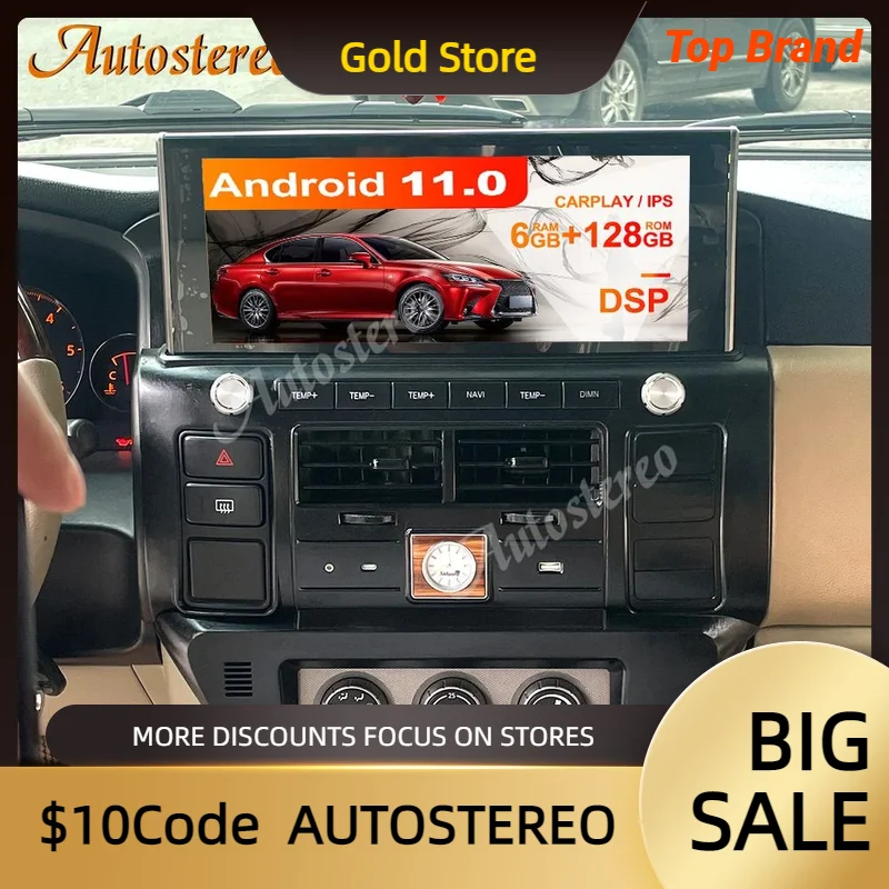 

12.3 128G QLED 4G For NISSAN PATROL Y61 Android 10 Car GPS Navigation Auto Radio Head Unit Multimedia Player Stereo Aircon Board