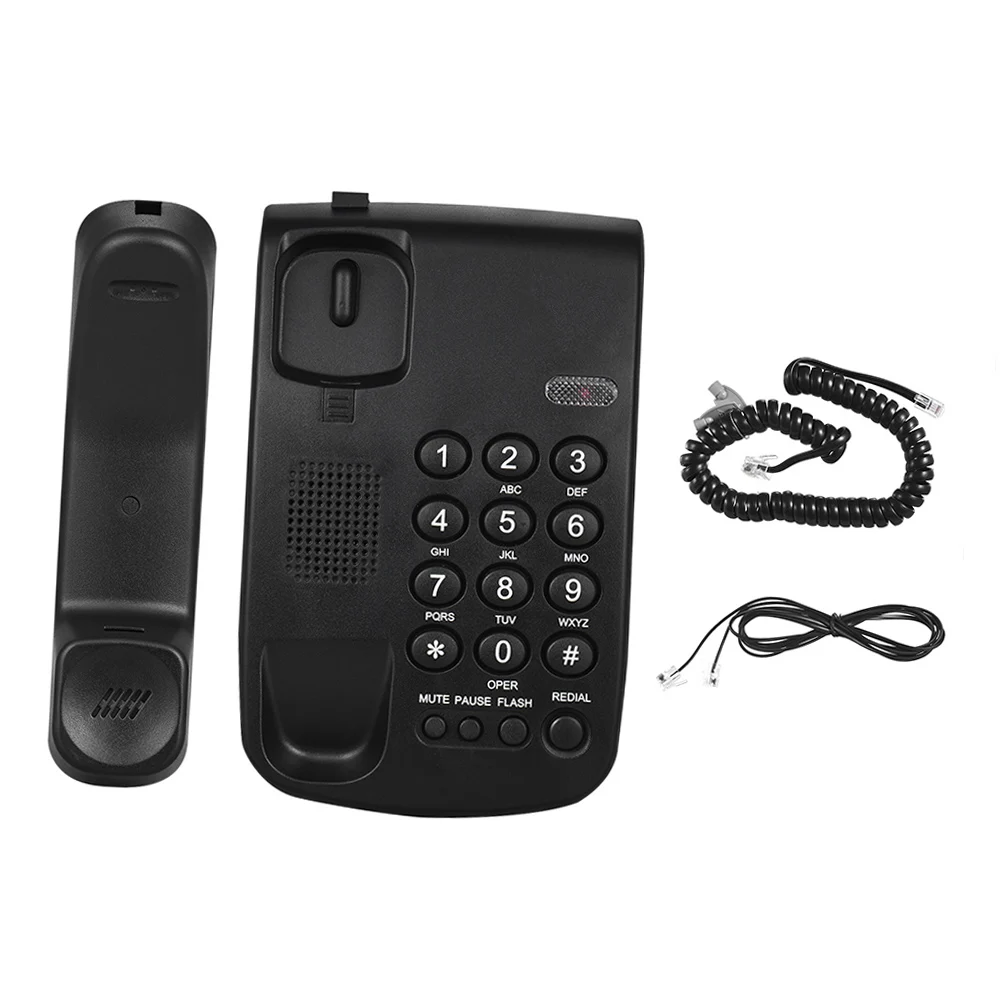 Tragbares schnurgebundenes Telefon, Telefonpause, Wahlwiederholung, Blitzgerät, Stummschaltung, mechanisches Schloss, an der Wand montierbare Basis, Mobilteil für Home Call Center