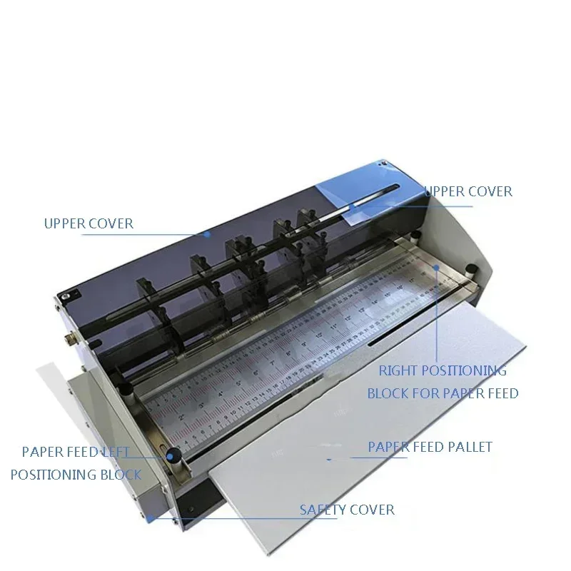 

Small Upgrade Creasing Machine 220V Multifunctional Electric Origami Punching Machine Three-In-One Dotted Line Creasing And