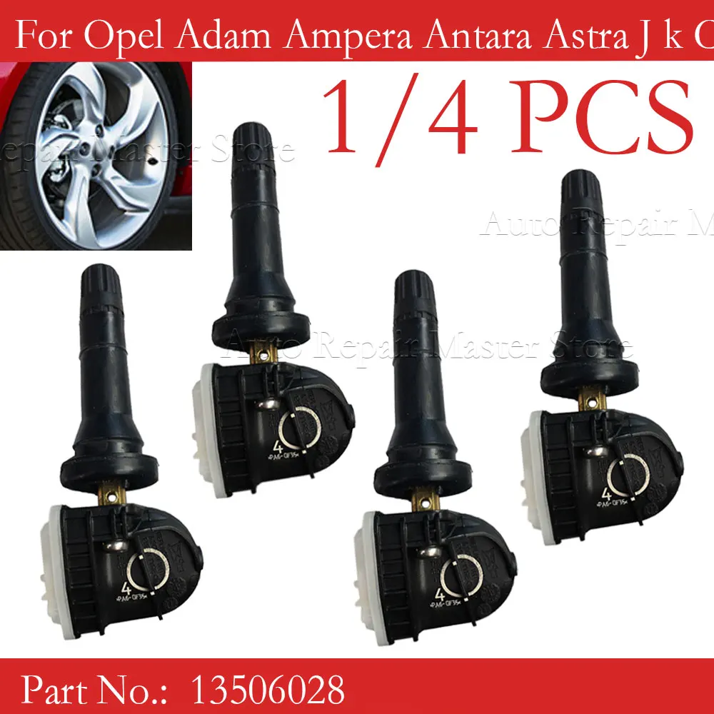 13506028 Tire Pressure Monitor Sensor TPMS For Opel Adam Ampera Antara Astra J k Corsa D Insignia Meriva B Mocha Zafira C 433MHZ