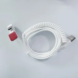 Lignes de ressort de câble de chargeur de téléphone portable pour le système d'alarme de sécurité, directions flexibles de téléphone portable