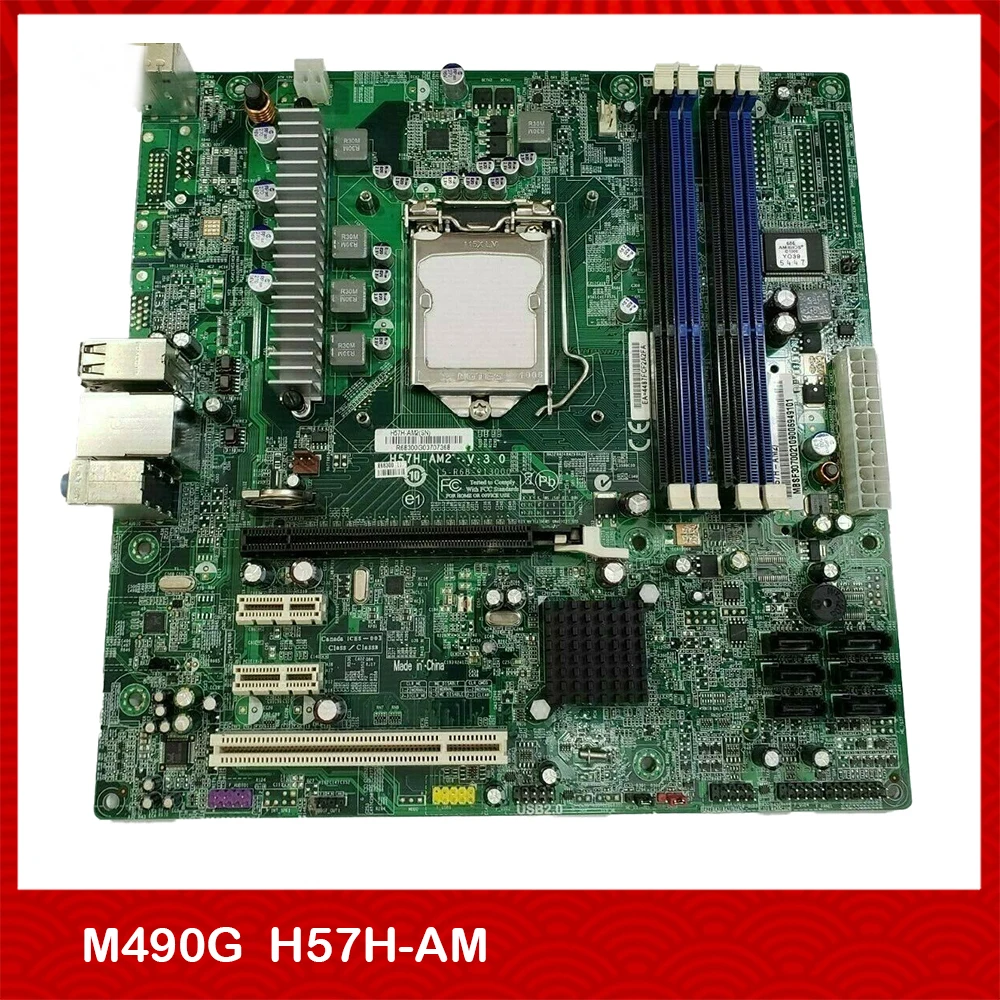 

Original Desktop Motherboard for ACER M490G for H57H-AM V1.0 15-R28-011001 MB LGA1156 Fully Tested High Quality