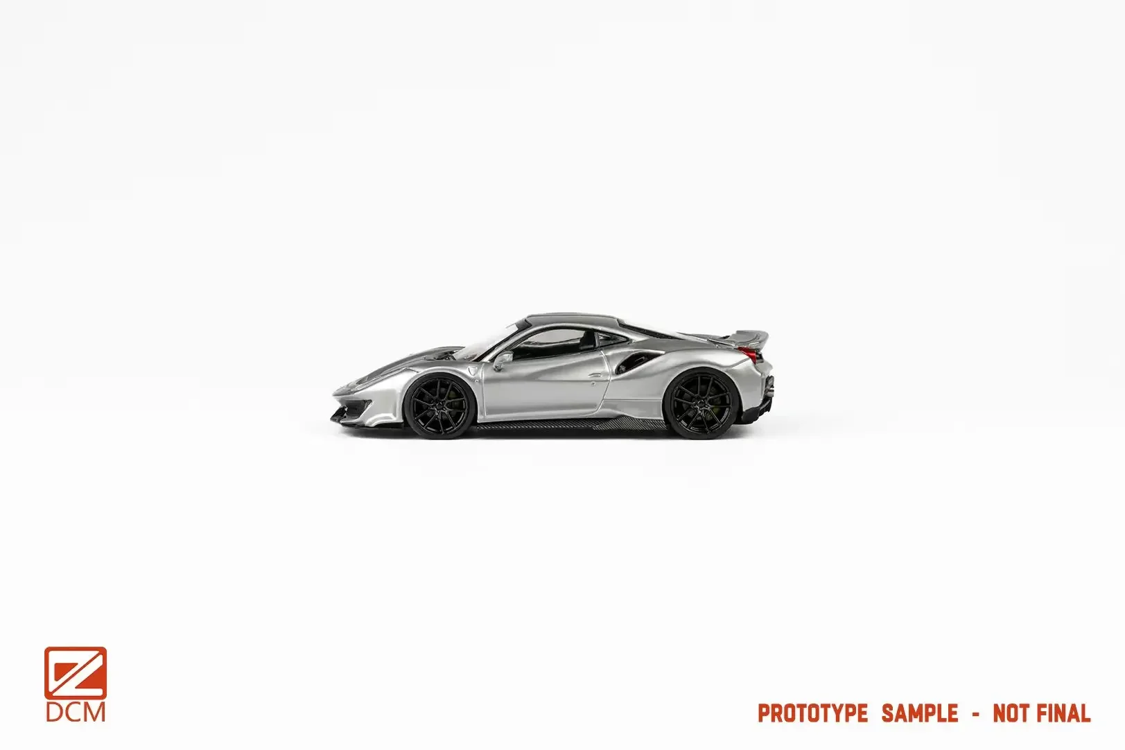 

DCM 1:64 Novitec 488 GTY Silver Diecast Model Car