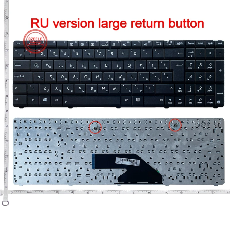 

US/RU Russian keyboard for Asus K75 K75D K75DE laptop keyboard layout black