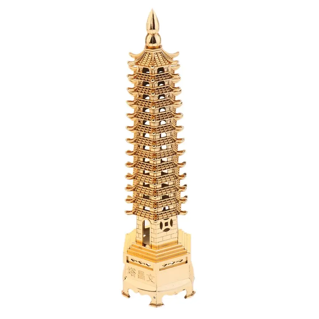 Home Asian Oriental Pagoda House Aquarium Ornament Miniature